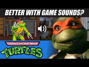 TMNT (1990) movie dubbed with its 80s arcade sounds!! | RetroSFX