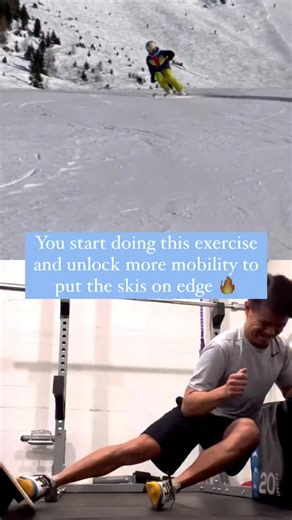 Ski Specific Training & Rehab | Greg Louie on Instagram: "📐 This is one of my favorite dry land exercises to unlock the position to get angulated, put the skis on edge, and to also build control of the muscles of the frontal plane! This is the exact type of movement that I help clients with in the Legaski S.N.O.W. Method. This is particular is part of ‘W’ which stands for Wire For the Mountain This is Ski-Specific Training What is the Legaskli S.N.O.W. Program? 🤔 Over 12-Weeks you’ll accomplis
