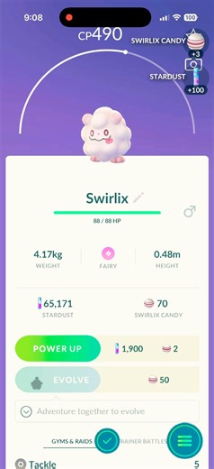 Pokémon Go - Catching a Wild Swirlix