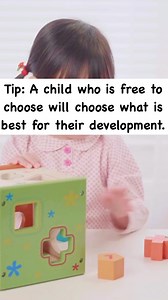 A child who is free to choose will choose what is best for their development. Allowing kids to make choices about their activities/learning is important. | Toy Ideas 2.0