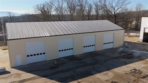 Another project complete! ✔️ A look inside our customer’s new 4-bay maintenance shop. Built to work as hard as they do. Our Tuff Rib Metal Roofing in Black and Metal Siding in Ivory. #SteelFraming #4BayGarage #MaintenanceShop #FastFrame #JDMetals | JD Metals