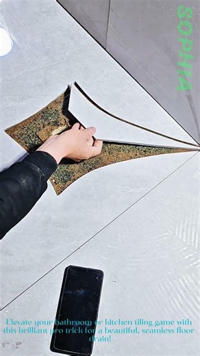 Pro Tiling Trick: Stunning Floor Drain Tile Design!