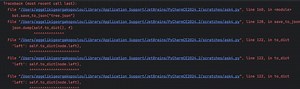 Given the following Python traceback:Traceback (most recent ... | Filo