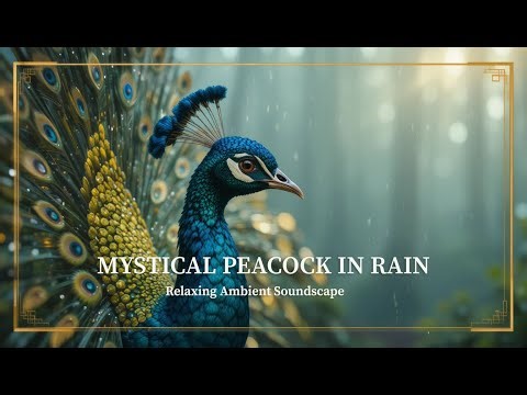 Mystical Peacock in Rain – Relaxing Rain Ambience for Study & Sleep