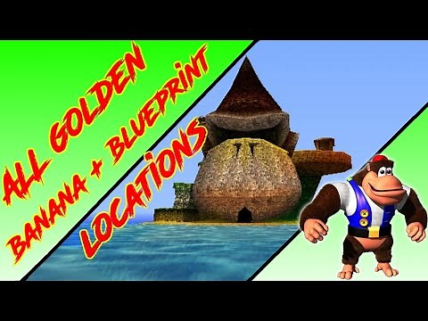 Donkey Kong 64 - DK Isles - Chunky Kong Golden Banana + Blueprint (Kasplat) Locations