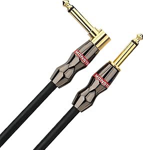 Monster Keyboard - 12' Instrument Cable – Angled to Straight ¼” plugs