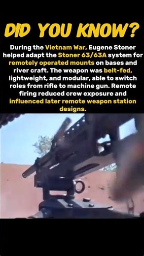 Remote Controlled machine gun was used during Vietnam war #history #ww2 #war #shorts