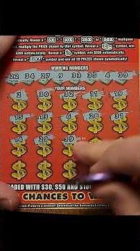 MATCH for BIG ZEROS! 💥 $1 Million Luck Scratch-Off Lottery Ticket! 💰 #lottery #winner