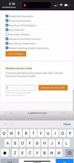 How to Redeem Promo Codes in the GlobalComix App