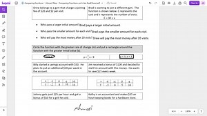 (S) Comparing functions / Ahmari Riley - Comparing Functions un... | Filo