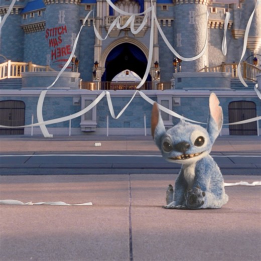 2.6M views · 68K reactions | Caught in the act of almost turning the iconic Cinderella Castle into a roll of chaos 炙 Don’t miss this troublemaker in #LiloAndStitch, now in theaters!  | Walt Disney World | Facebook
