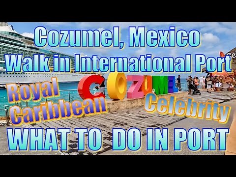 Cozumel, Mexico - Walking in the International Cruise Terminal - What to Do on Your Day in Port