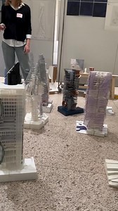 Skyscraper final review from the students at WashU Sam Fox School🏙️ 🎥 Shelby #parametricarchitecture #skyscraper #modalmaking #architectureschool #architecturestudent | ParametricArchitecture