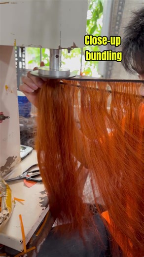 Close up sound and image of hair bundle rolling machine #TinhHairVietnam #TinhHairCompany #HairFactory #HairProcess #RawHair #HumanHair #VietnameseHair #TrendingReels #ViralVideo #LuxuryHair #humanhairextensions #hairvendor #vietnamesehair #lagoshair #nigeriahair #HairBundles #hairrolling