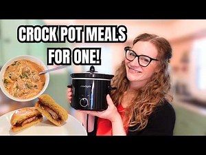 Single Serving Slow Cooker Recipes! Crock Pot Lasagna Soup & Chicken For One!