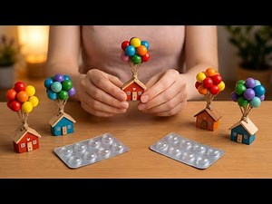 Don’t Throw Away Pill Blister Packs 💊| Turn Them Into Beautiful Fridge Magnets | Easy DIY Craft 🎈