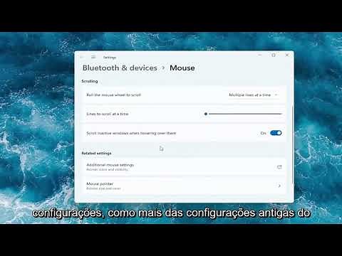 Configurando a velocidade do mouse no Windows 11