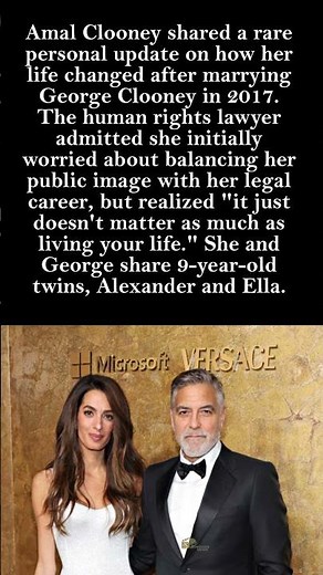 Amal Clooney Opens Up About Life in the Spotlight 💼