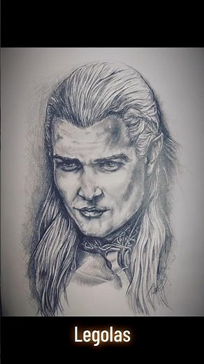 How to draw Legolas #speeddraw #howtodrawstepbystep #legolas #lordoftheringslore