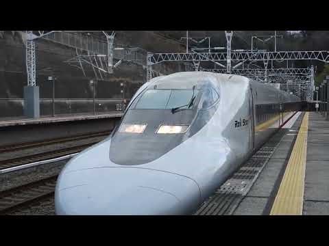 700系7000番台 こだま843号博多行き 新尾道駅到着