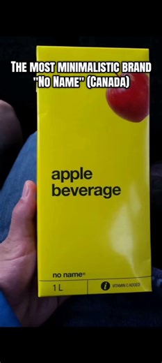 the most minimalistic brand "no name" in Canada