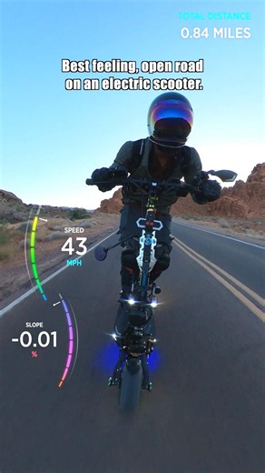Best feeling open road on an electric scooter