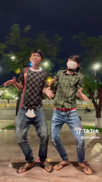 Nighttime Dance Routine with Friends