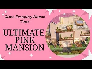 Sims Freeplay House Tour 🌸💗 Ultimate Pink Mansion Design