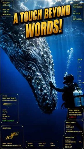 A Touch Beyond Words! #HumpbackWhale #OceanLife #UnderwaterWorld #MarineLife