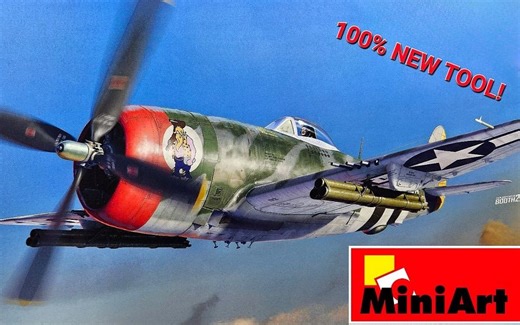 年度模型! MINIART P-47D"雷电"战斗机 (1/48 板件预览)