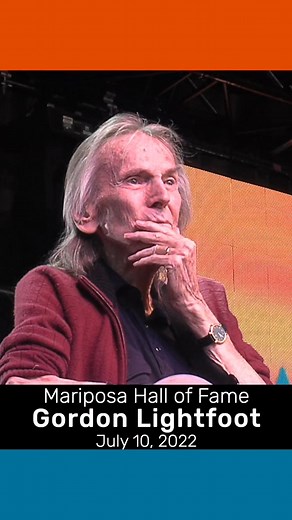 Gordon Lightfoot Inducted into Mariposa Folk Hall of Fame
