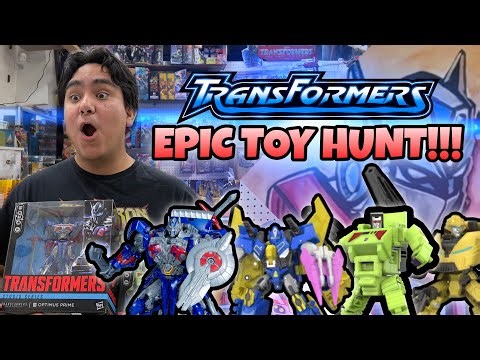 TRANSFORMERS EPIC TOY HUNT!!! AGE OF EXTINCTION OPTIMUS AND MUCH MORE!!! #transformers #toyhunt