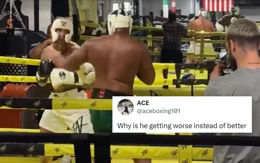 "Slow af and feet stuck to the ground" - Fans say Jake Paul looks "worse instead of better" despite extensive training in lead-up to Mike Tyson fight