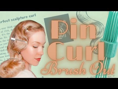 Brushing Out a Page Boy Pin Curl Wet Set