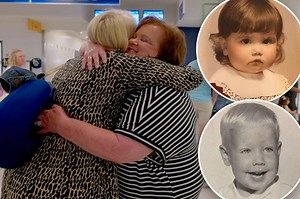 Long-lost sisters reunite after 55 years apart