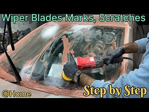 How To Remove Windshield Scratches from Car glass / Cerium Oxide Glass Polishing / Remove Paint