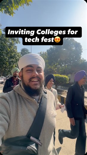 Karan Singh on Instagram: "Went to different colleges across Ludhiana to invite everyone for our annual tech fest — Robo Mania 2026 ⚙️🔥 Lots of walking, talking, and spreading the hype 🎯 See you at the fest! 👀 ⸻ HASHTAGS (5 max): #day214 #robomania2026 #techfest #collegeevents #dailyvlog Robo Mania 2026 promotion, college invitations, tech fest outreach, campus marketing, student event planning, Ludhiana colleges visit"