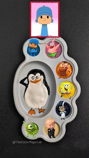 Spinki Color Mixing 🫣 Kowalski | Madagaskar 🐧 #sprunki #kowalski #colormixing