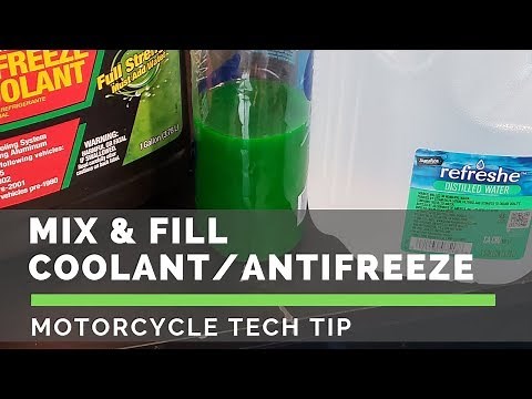 Mixing Coolant / Antifreeze and Filling Motorcycle Cooling System
