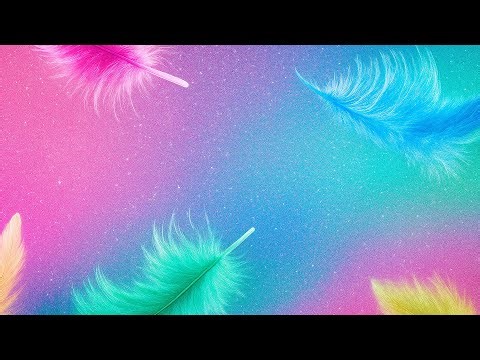Colorful Feathers Falling with Relaxing Music | Abstract Visuals Background | TV OLED Wallpaper