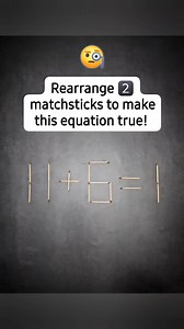 Solve the equation if you can 😏 #puzzle #matchstickpuzzle #mathematics #foryouシ゚ #readysetgo | Everyday Discoveries