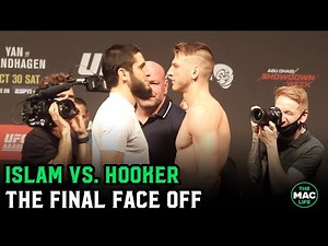 Islam Makhachev vs. Dan Hooker Final Face Off | UFC 267 Ceremonial Weigh-Ins