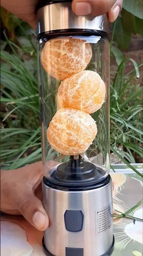 “Triple Orange Fresh Juice | 3-Oranges Mini Blender Recipe”
