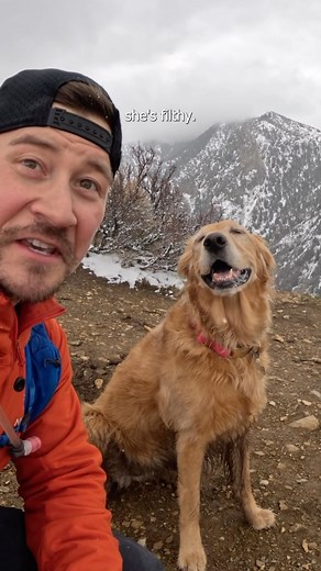 Chris & Nala on Instagram: "Muddy hike and Spa Day for Nala 🏔️🫧 #dog #goldenretriever #dogsofinstagram #dogdad"