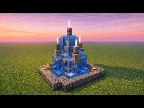 EPIC MINECRAFT WATER FOUNTAIN BUILD TUTORIAL! (Easy & Stunning) ✨ | Kadichur Gaming