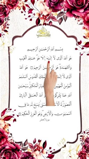 Last 3 verses of Surah Al hashar#egzonibrahimi #reaction #shorts