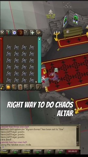 Chaos altar prayer #osrs #oldschoolrunescape #training #prayer #livestream