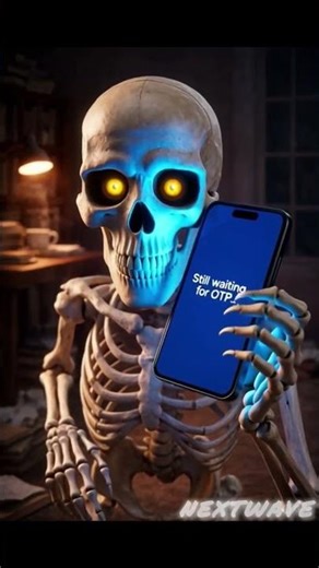 Skeleton waiting for OTP !!!!! 😁