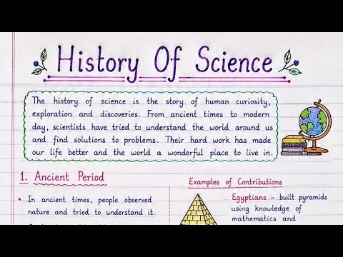 History Of Science | What Is History Of Science |