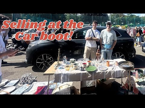Selling at the Car Boot Sale. I can't believe how much we made!